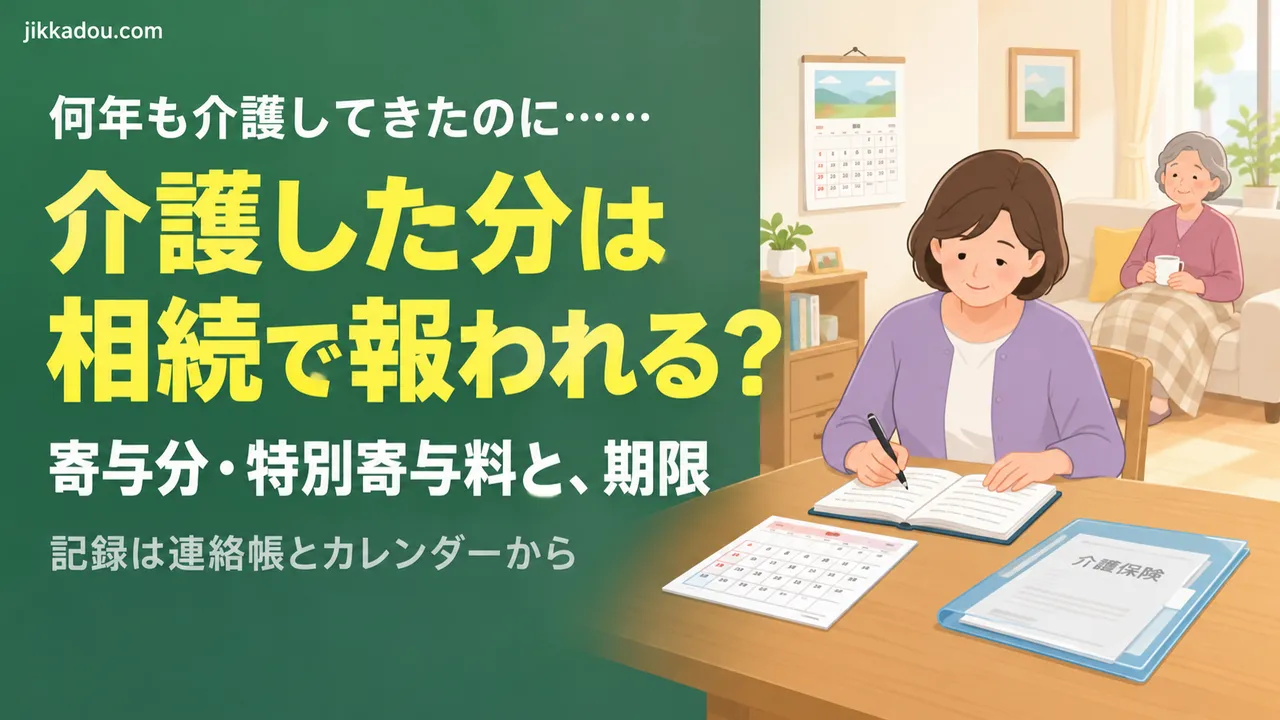 介護した分は相続で報われる？——特別寄与料と介護の記録