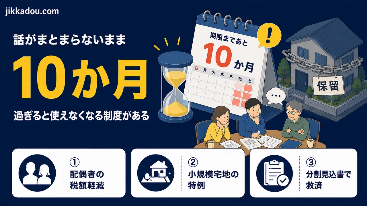 遺産分割が終わらないと何を失うか——10か月を過ぎたときの5つの不利益